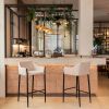 Andover Contemporary Barstool – Vinyl Upholstery & Steel Frame