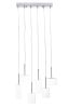 Hale Modern Glass & Chrome Ceiling Lamp