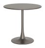 Soleil Taupe Modern Aluminum Sunburst Dining Table