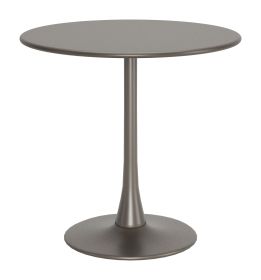 Soleil Taupe Modern Aluminum Sunburst Dining Table