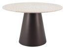 Jorf Beige & Bronze Modern Dining Table