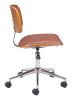 Duravel Brown Modern Vinyl Office Chair
