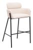 Bremor Modern Vinyl Barstool with Steel Frame