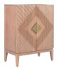 Hira Natural Solid Acacia Wood Storage Cabinet