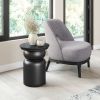 Colombo Modern Black Acacia Wood Side Table