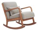 Hady Gray Modern Rocking Chair