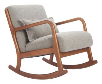 Hady Gray Modern Rocking Chair