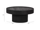 Watson Black Modern Mango Wood Coffee Table
