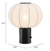 Wisteria White Modern Deco Table Lamp