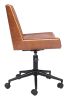 Maker Brown Modern Vinyl Office Chair
