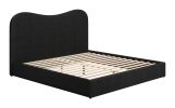 Sele Black Modern King Bed