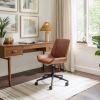 Maker Brown Modern Vinyl Office Chair