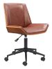 Maker Brown Modern Vinyl Office Chair