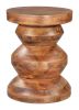 Kerala Walnut Acacia Wood Modern Side Table