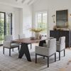 Lisse Espresso Rubberwood Rectangular Dining Table