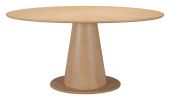 Disque Natural Modern Rubberwood Dining Table