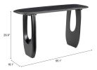 Arasan Contemporary Organic Solid Acacia Wood Console Table