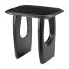 Arasan Contemporary Organic Solid Acacia Wood Accent Table