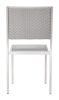 Metropolitan Stackable Aluminum Textile Dining Chair