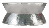 Madryn Contemporary Modern Coffee Table - Silver