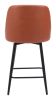 Keppel Glam Art Deco Swivel Counter Stool - Brown
