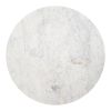 Strela White & Black Modern Marble & Mango Wood Dining Table
