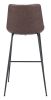Byron Mid-Century Modern Vinyl Barstool - Brown