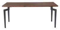 Kani Modern Laminate Wood & Steel Dining Table