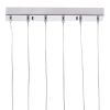 Hale Modern Glass & Chrome Ceiling Lamp
