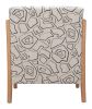 Runa Beige & Natural Modern Polyester Accent Chair