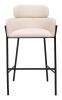 Bremor Modern Vinyl Barstool with Steel Frame