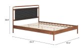 Netz Black Modern Queen Bed