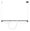 Adder Modern LED Ceiling Lamp – Steel Frame with Flexible Silicone Light Tube