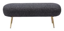 Creek Modern Velvet Upholstered Bench