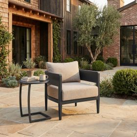 Noga Black Modern Aluminum End Table