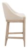 Calmo Beige Modern Upholstered Counter Stool