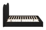 Sele Black Modern King Bed
