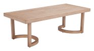 Leto Brown Modern Aluminum Coffee Table