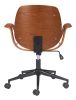 Ali Modern White Office Chair – Vinyl, Plywood & Steel
