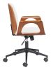 Ali Modern White Office Chair – Vinyl, Plywood & Steel