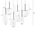 Hale Modern Glass & Chrome Ceiling Lamp