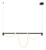 Adder Modern LED Ceiling Lamp – Steel Frame with Flexible Silicone Light Tube