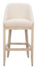 Calmo Beige Modern Upholstered Barstool
