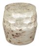 Pam Antique Beige Hand-Finished Side Table
