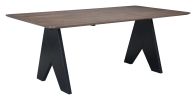 Lisse Espresso Rubberwood Rectangular Dining Table