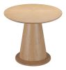 Disque Natural Modern Rubberwood Dining Table