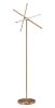 Garza Modern Brushed Bronze Floor Lamp