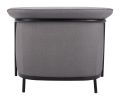 Burry Modern Vinyl Accent Chair with Steel Frame