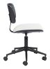 Duravel White & Black Modern Vinyl Office Chair