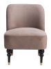 Bintulu Modern Taupe Velvet Accent Chair